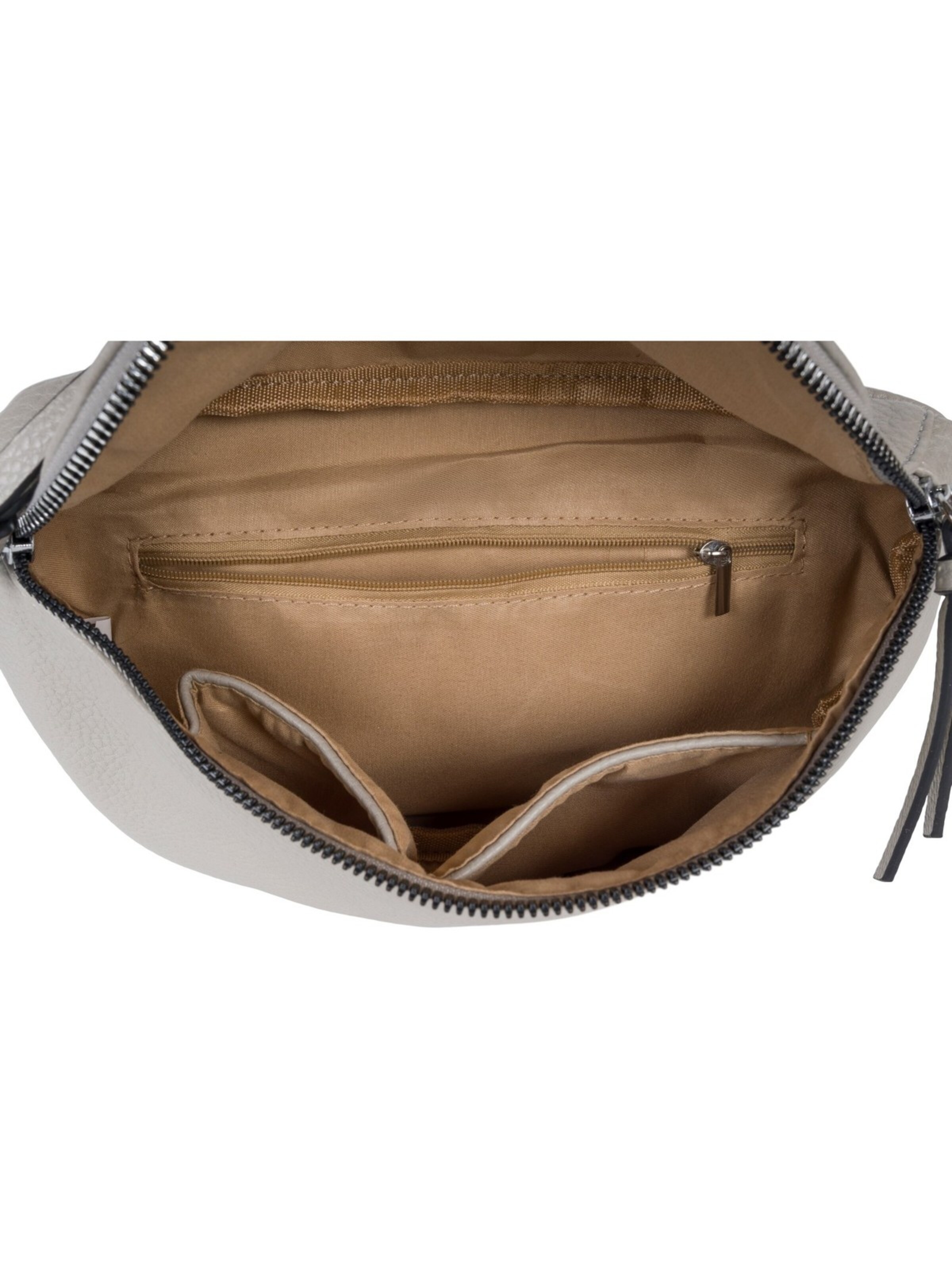 styleBREAKER Crossbody bag '2-Teiliges Set Halbmond Crossbody Bag' in Grey