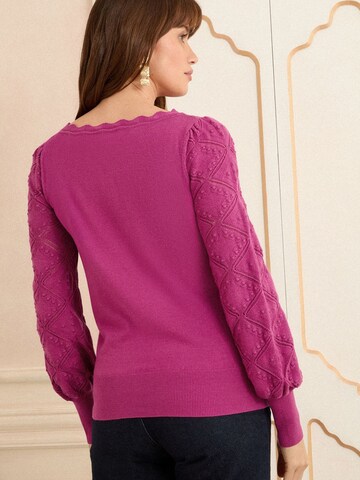 love & roses Pulóver - lila