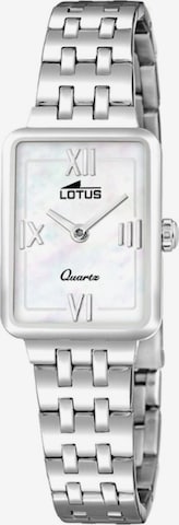 Lotus Analoog horloge in Wit: voorkant