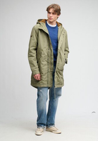 Parka mi-saison Superdry & Co en vert