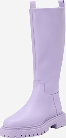 Monki Boots in Purple: front