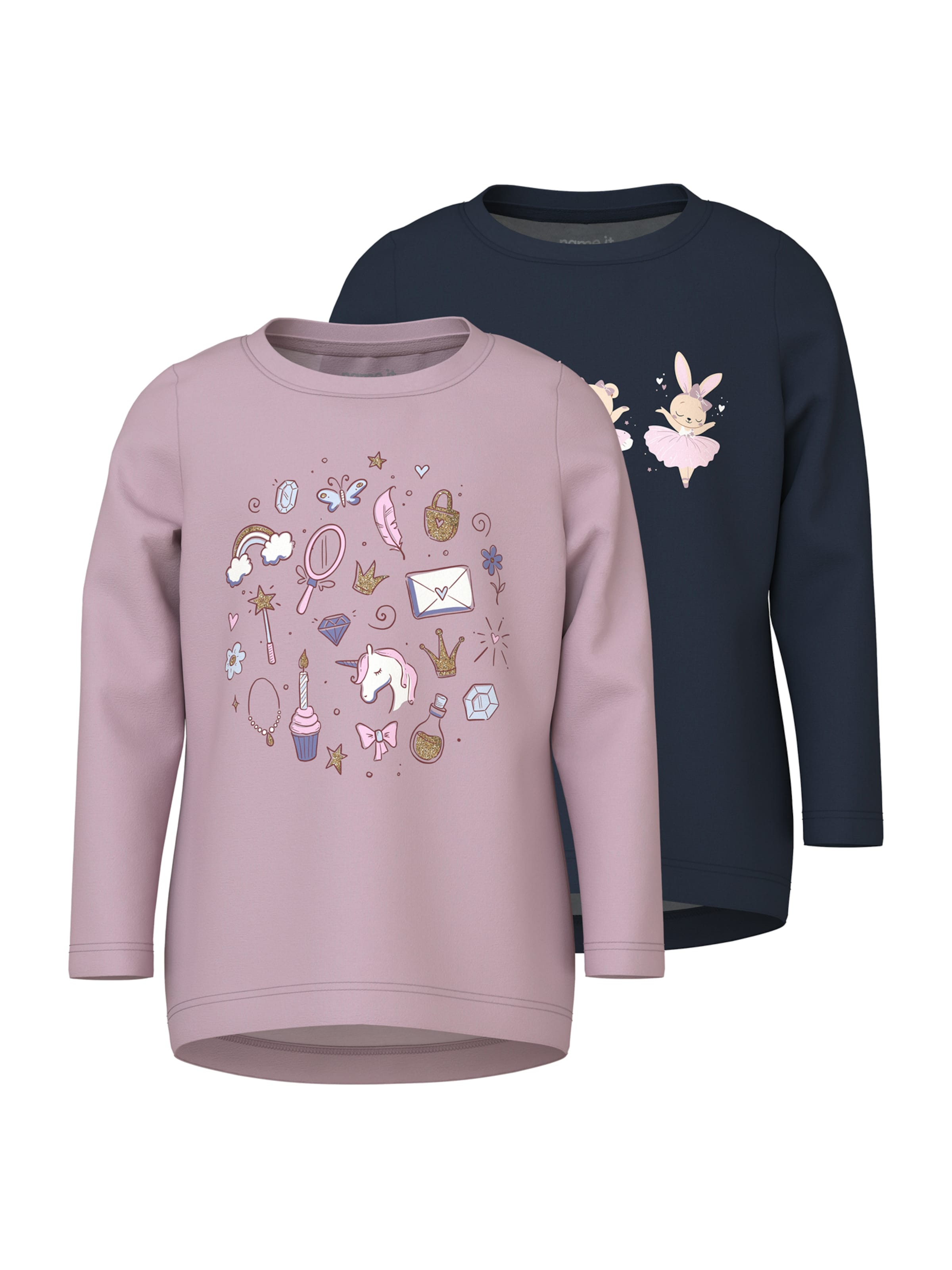 NAME IT Shirt 'NMFVIX' in Pink: front