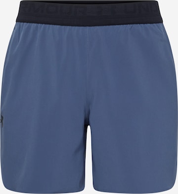 Pantalon de sport 'Peak' UNDER ARMOUR en bleu : devant
