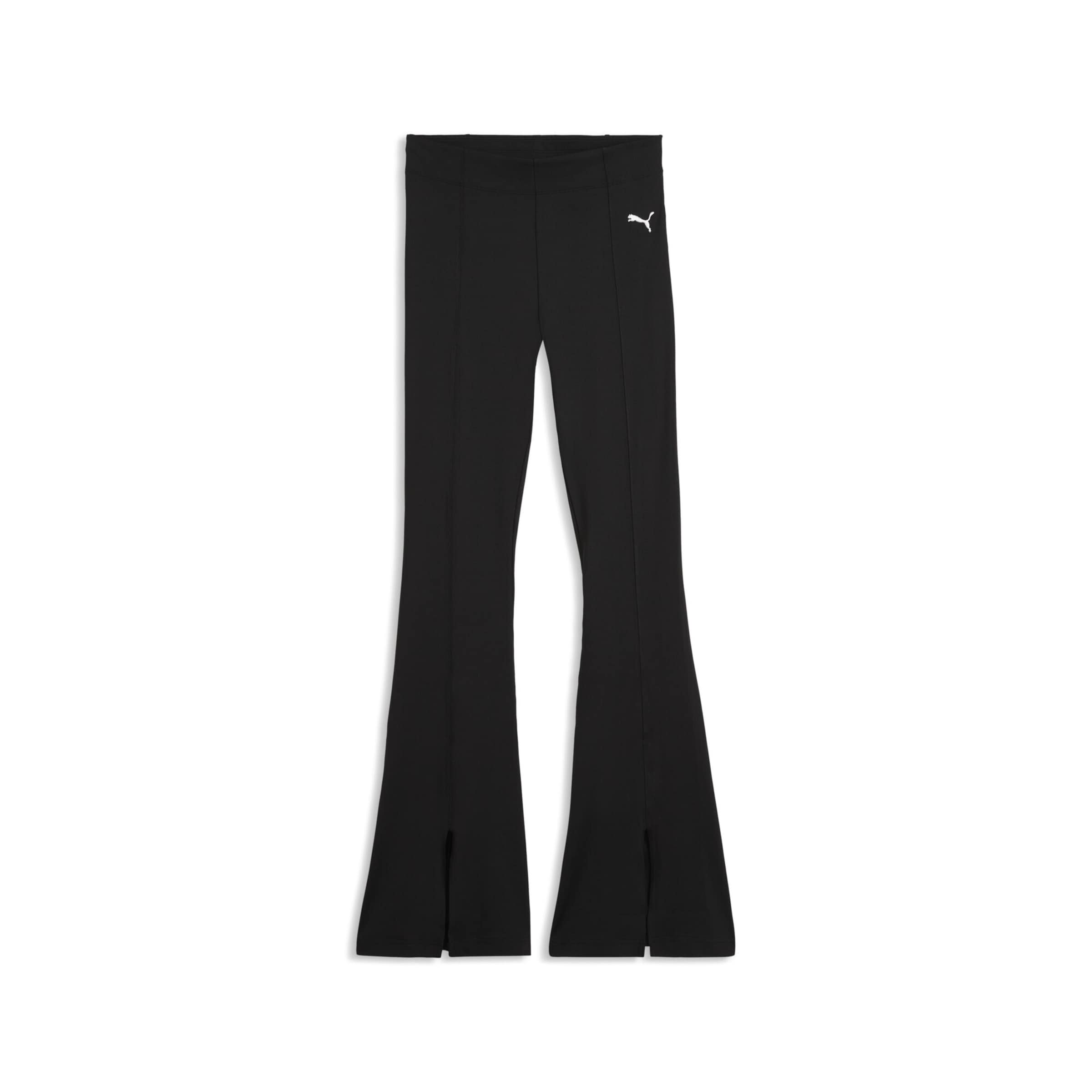 évasé Leggings 'Essentials' PUMA en noir : devant