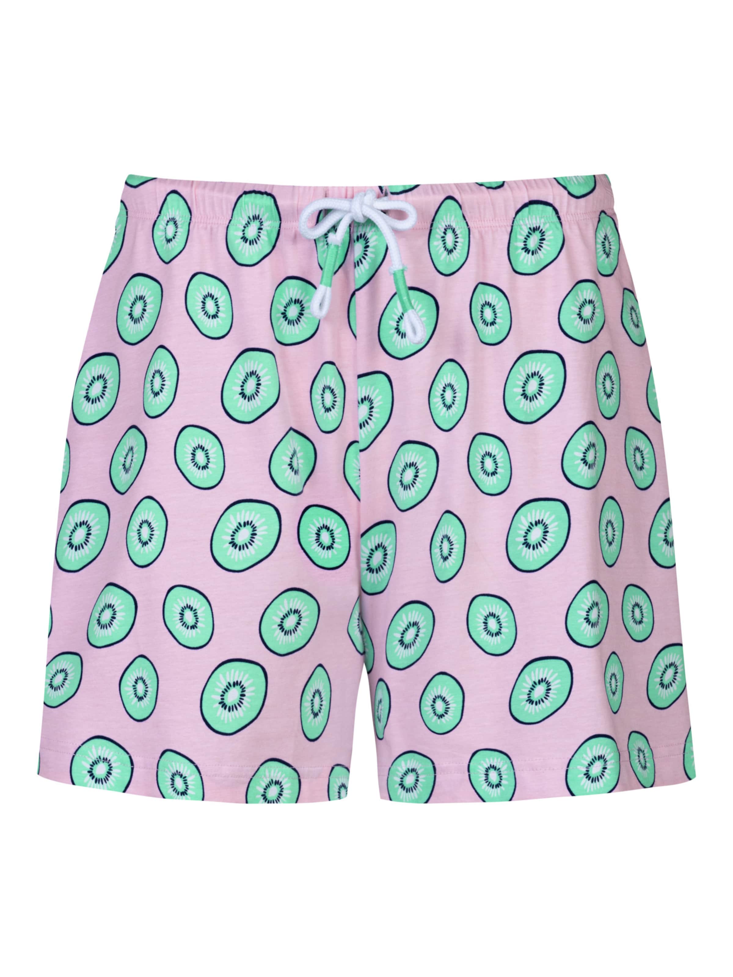 Pantalon de pyjama 'Flashy Fruits' Mey en rose : devant