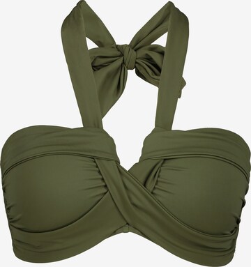 Studio Untold Bikini Top in Green: front