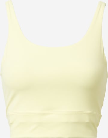 Soutien-gorge de sport NIKE en jaune : devant