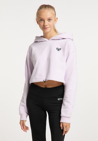myMo ATHLSR Athletic Sweatshirt in Purple: front