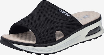 Rieker Pantolette in Schwarz: Vorderseite