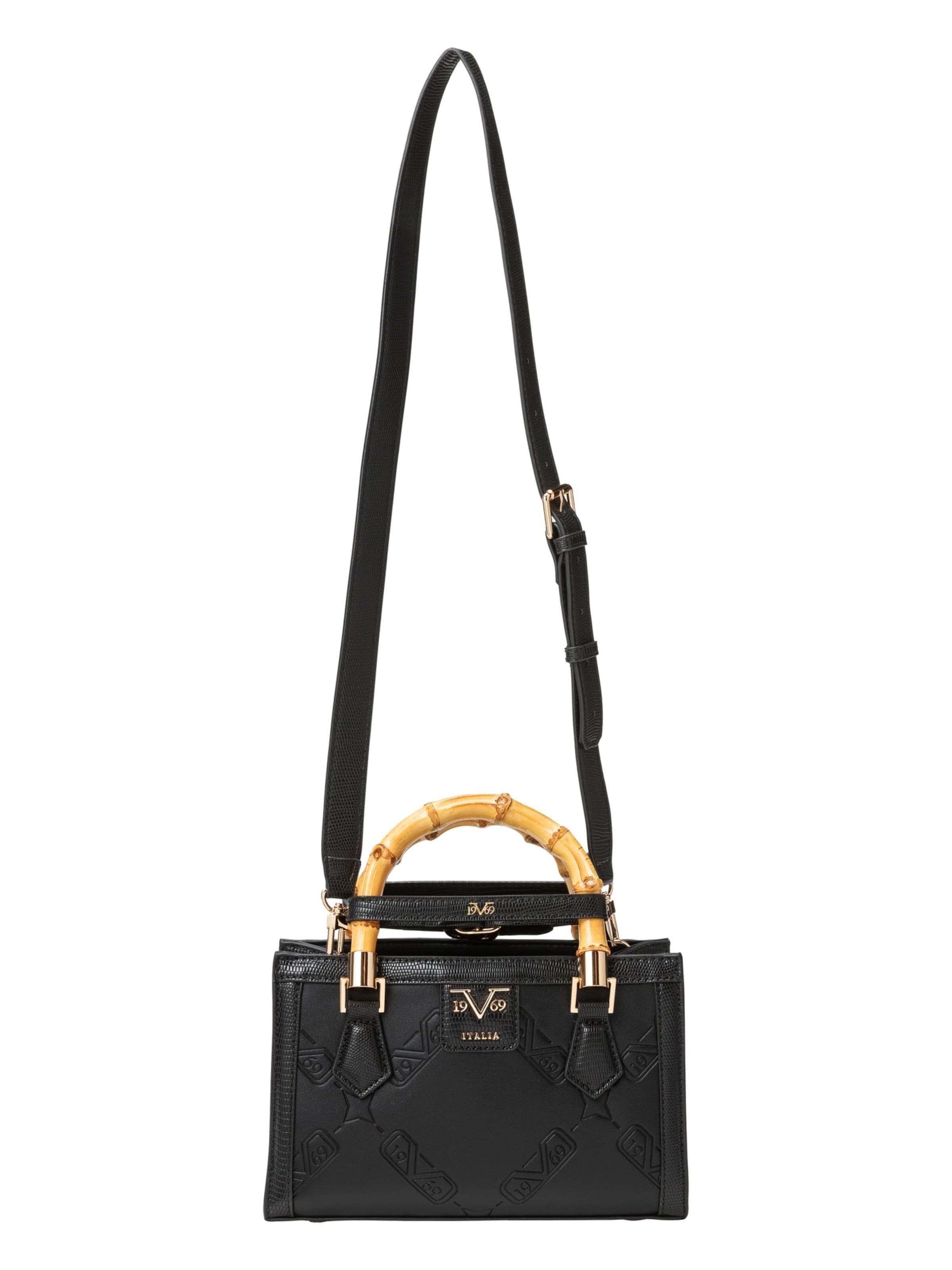 19V69 ITALIA Дамска чанта 'Lene' в черно: отпред