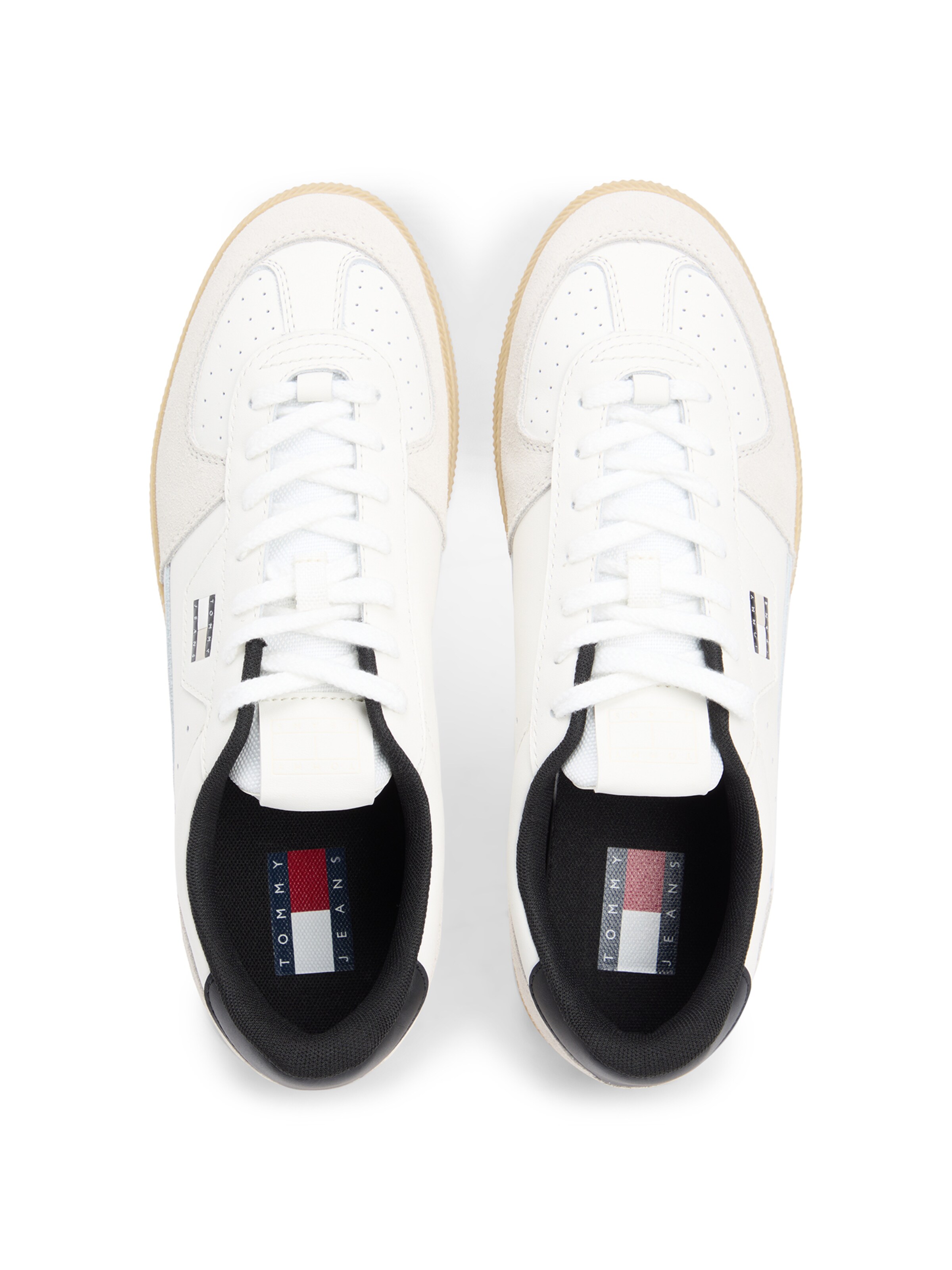Tommy Jeans Ниски маратонки 'The Greenwich Edge' в бяло: отгоре