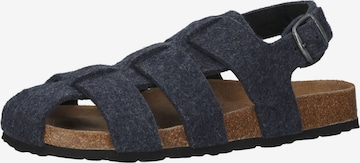 SHEPHERD Slippers 'Elias' in Blue: front