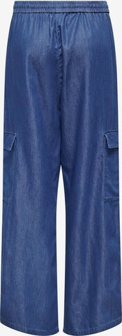 ONLY Wide leg Cargo jeans 'MARLA' in Blue