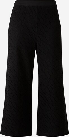 Wide Leg Pantalon COMMA en noir : devant