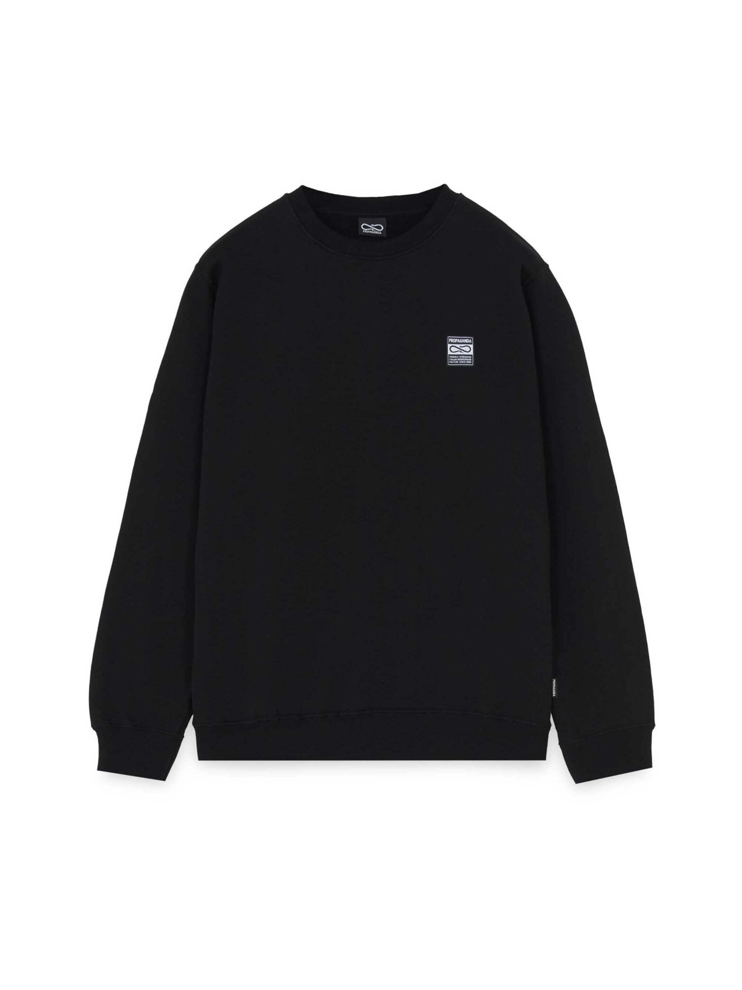 Propaganda Sweatshirt in Zwart: voorkant