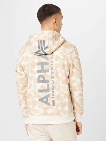 Felpa di ALPHA INDUSTRIES in bianco