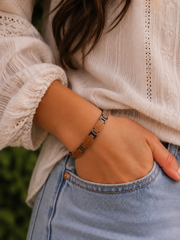 Holzwerk Bracelet 'ELBSEE' in Beige: front