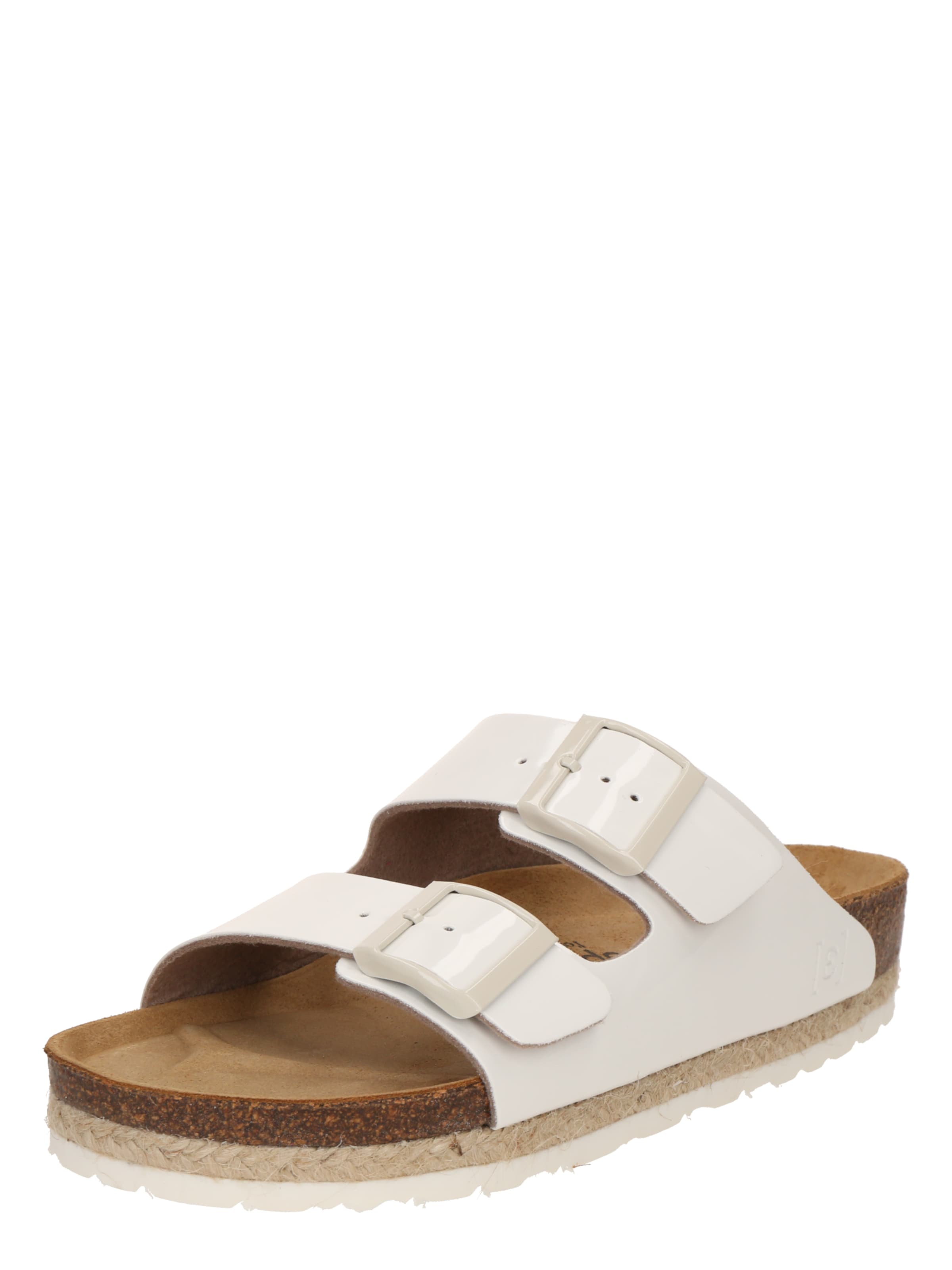 espadrij l´originale Pantolette 'Ami' in Weiß: Vorderseite