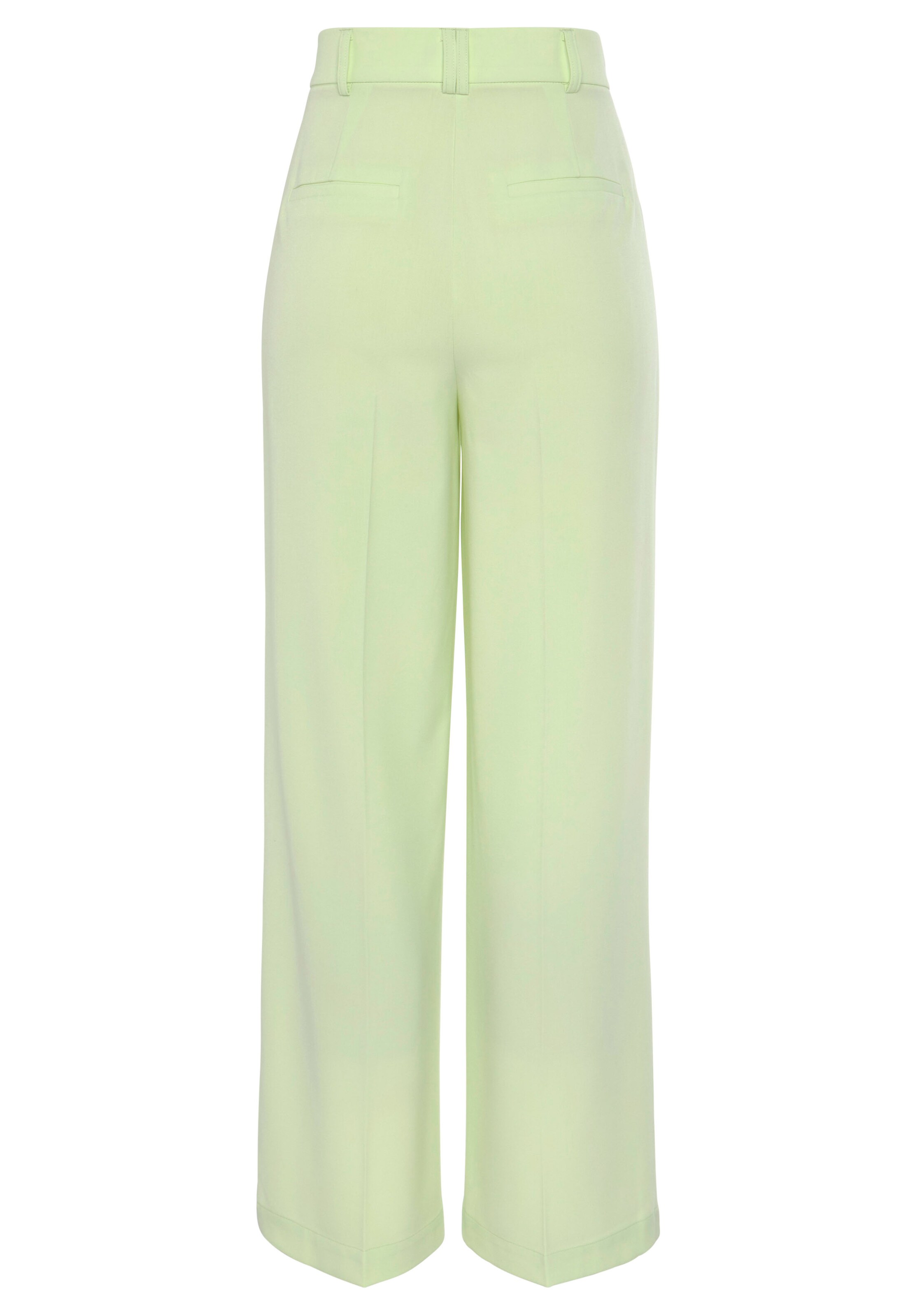 Wide leg Pantaloni con piega frontale di LASCANA in verde