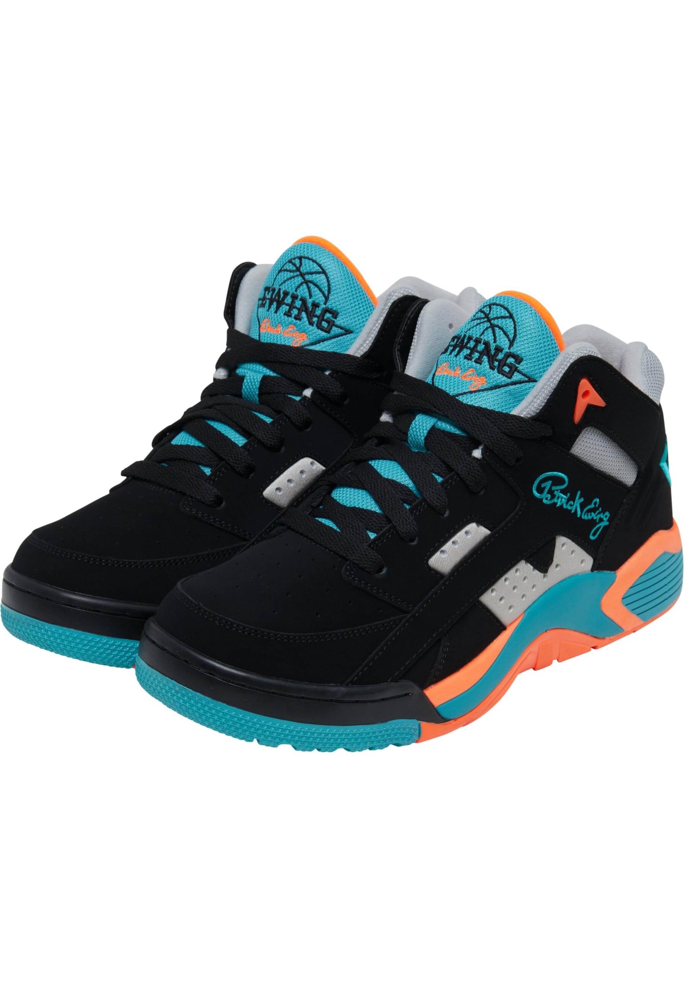 Ewing Platform trainers in Black: front