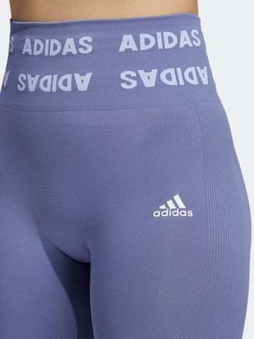 ADIDAS SPORTSWEAR Skinny Workout Pants in Purple