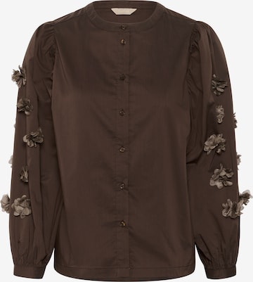 CULTURE Shirt in Braun: Vorderseite