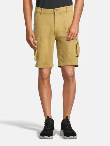 AÉROPOSTALE Regular Cargo trousers in Yellow: front