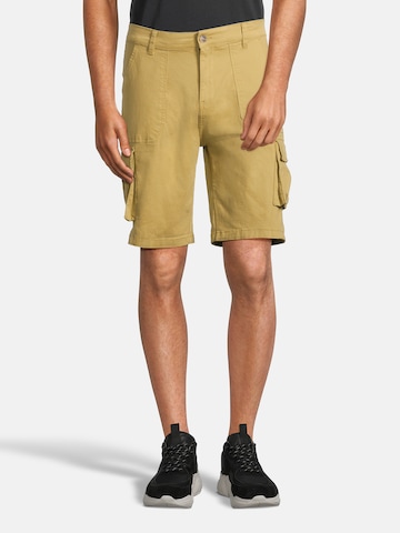 AÉROPOSTALE Regular Cargo Pants in Yellow: front