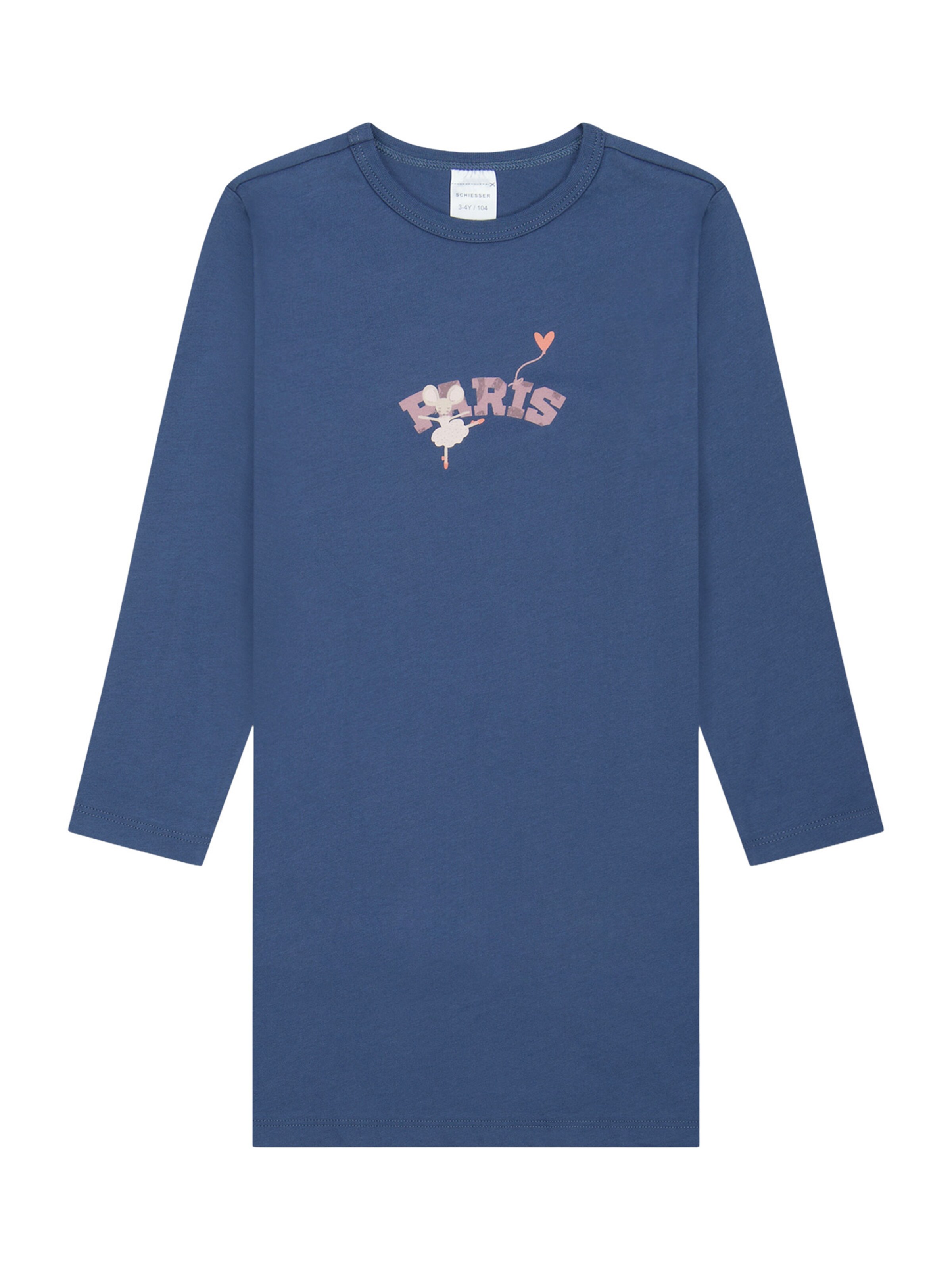 SCHIESSER Nachthemd in Blauw: voorkant