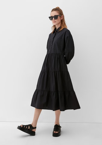 Robe-chemise QS en noir