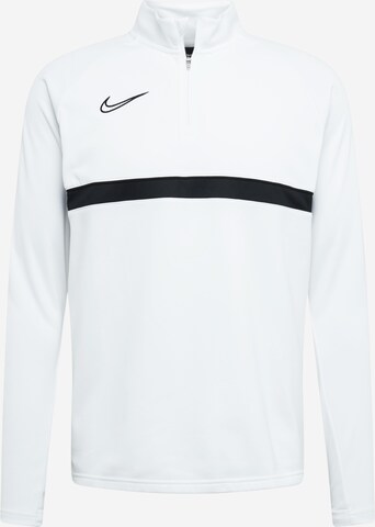 NIKE Athletic Sweatshirt 'Academy' in White: front