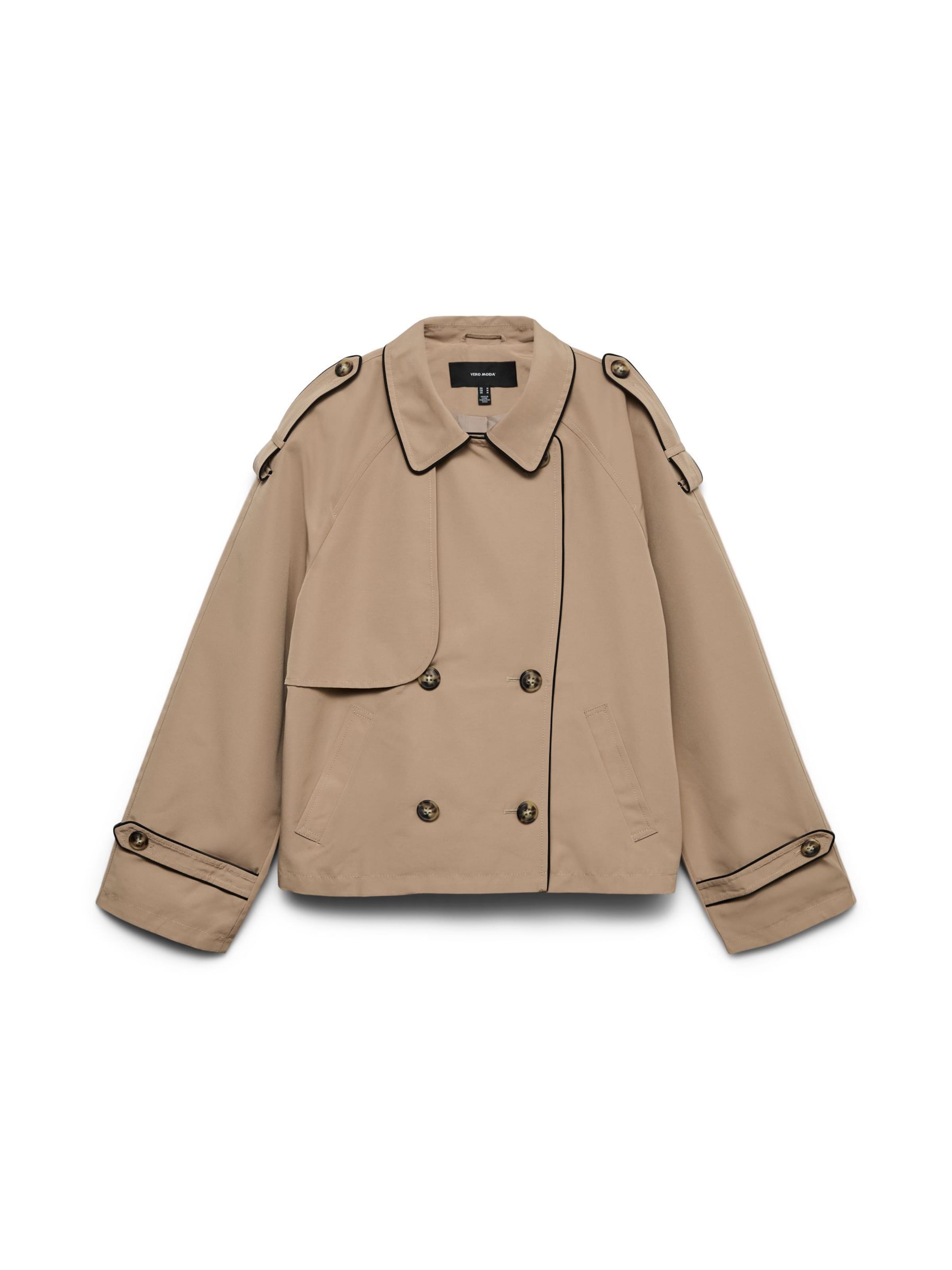 Manteau mi-saison 'VMLuciachloe' VERO MODA en argent : devant