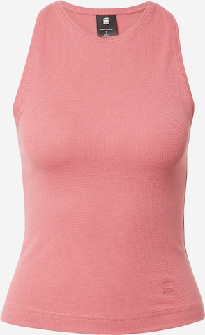 G-Star RAW - Top em rosa: frente