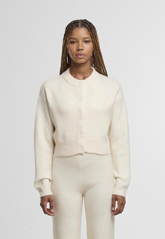 Urban Classics Knit Cardigan in Beige: front