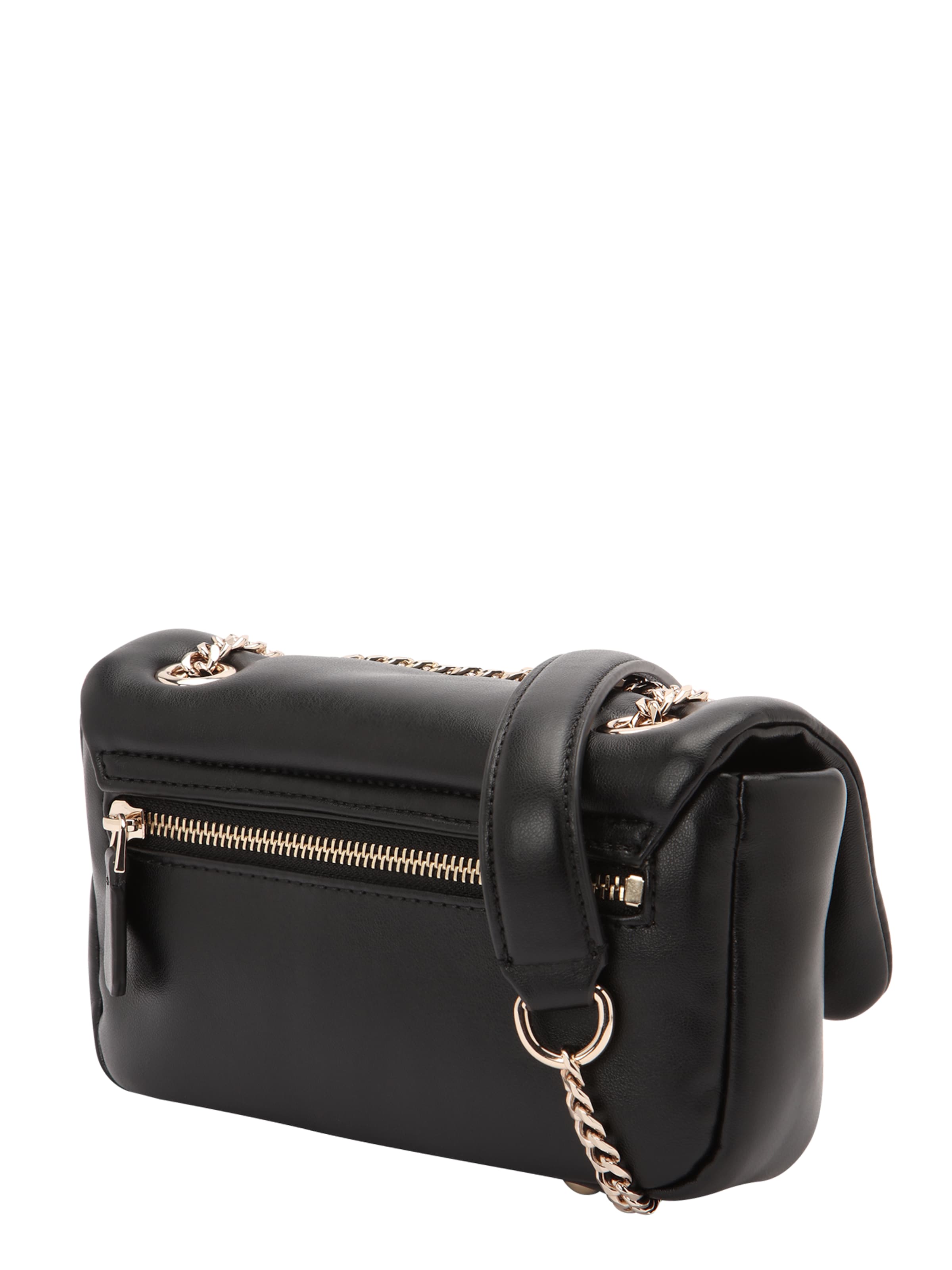 Geantă de umăr 'SUNETRA MINI CNVRTBL XBDY FLAP' de la GUESS pe negru