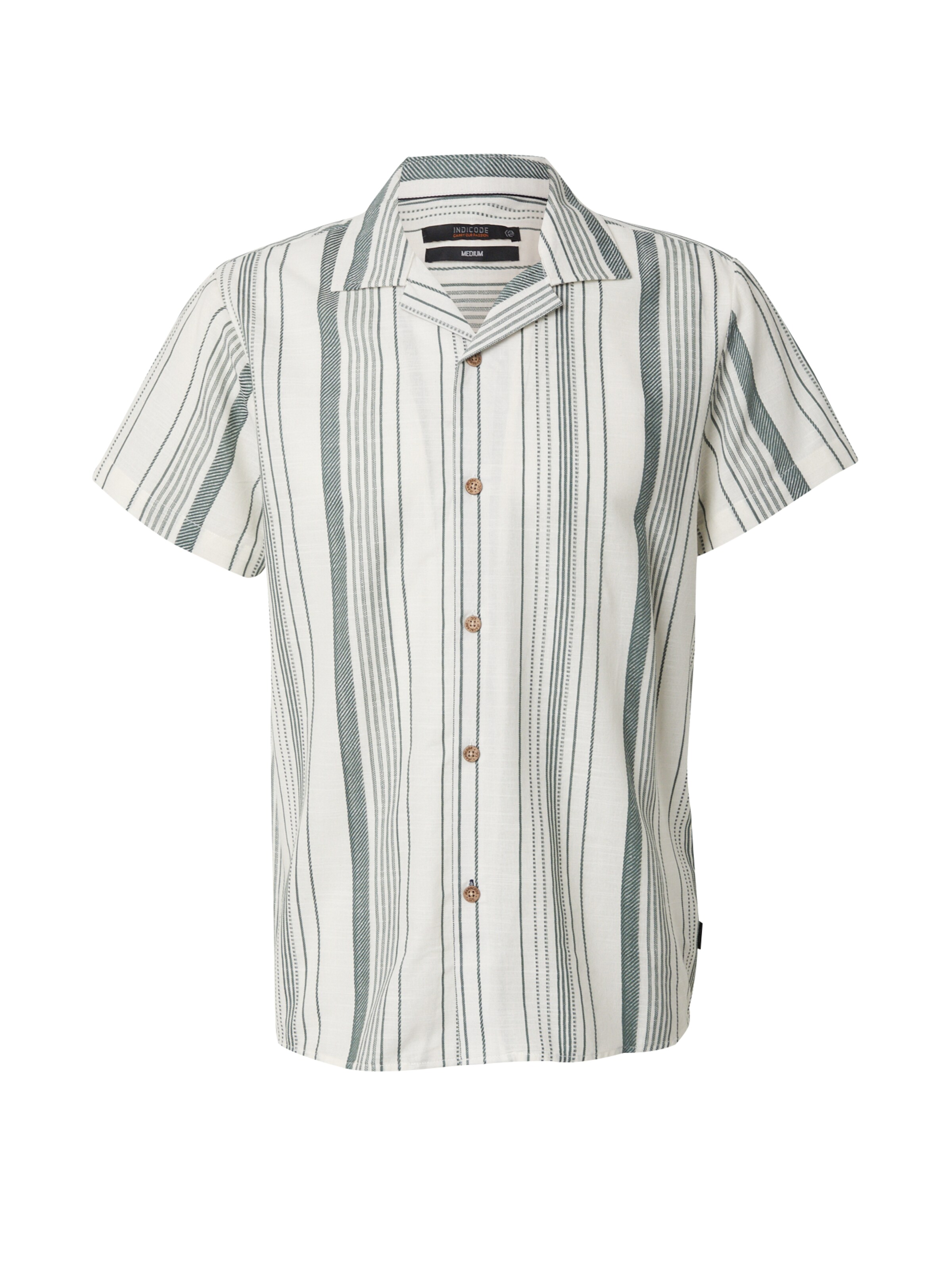 INDICODE JEANS Regular fit Button Up Shirt 'Lindos' in Blue: front