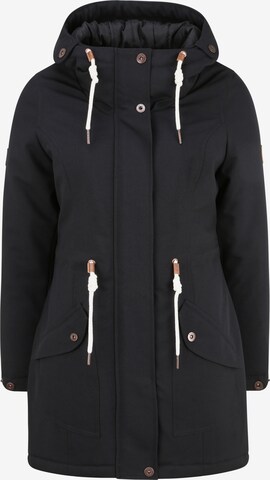 Oxmo Between-Seasons Parka 'Melly' in Black: front