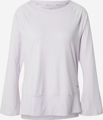 PUMA Performance Shirt 'STUDIO Bell' in White: front