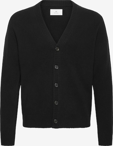 Matinique Gebreid vest 'MAalpin 73' in Zwart: voorkant