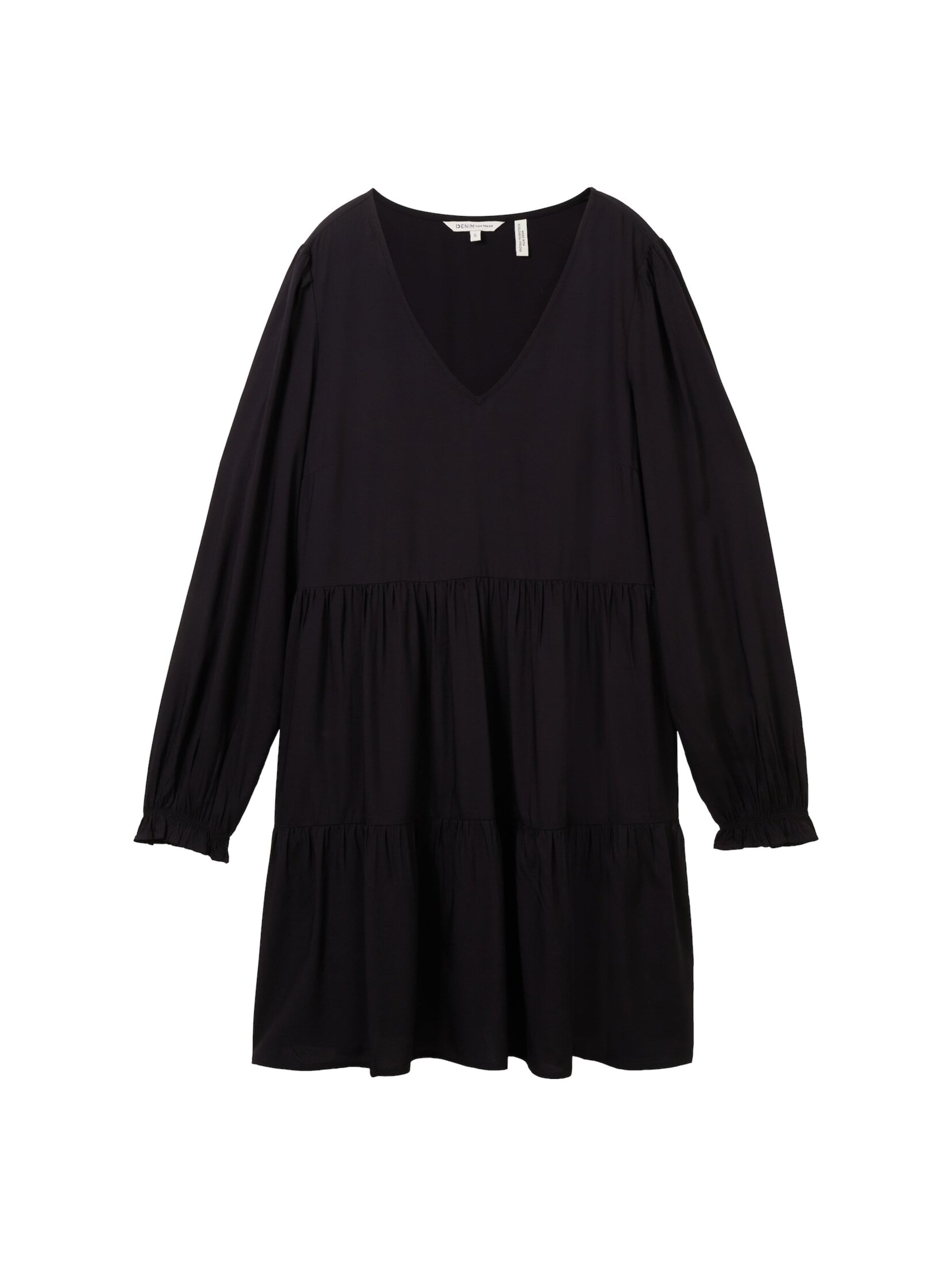 TOM TAILOR DENIM Šaty - Čierna: predná strana