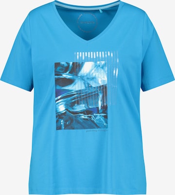 SAMOON Shirt in Blauw: voorkant