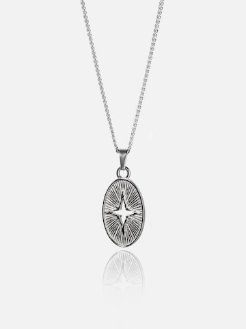 warpedsense Necklace 'Starpierce' in Silver: front