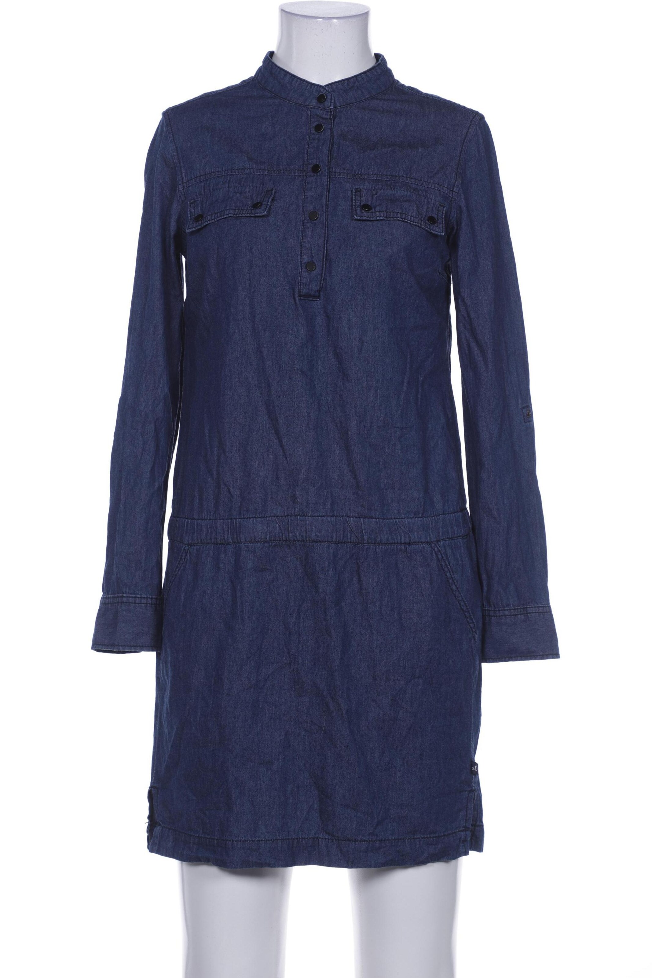 s.Oliver Dress in XS in Blue: front