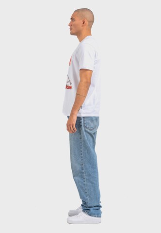 Oldskull Shirt 'Asian Ghost Warrior Graphic' in Wit