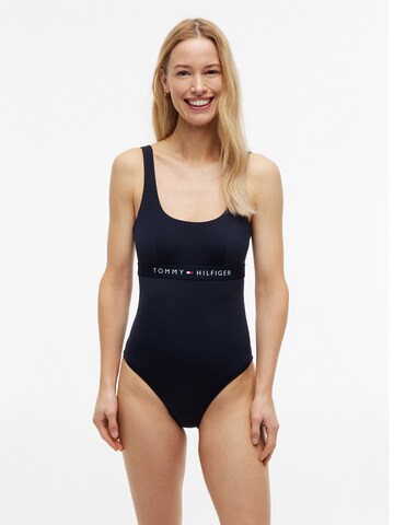 Costum de baie întreg de la Tommy Hilfiger Underwear pe albastru: față