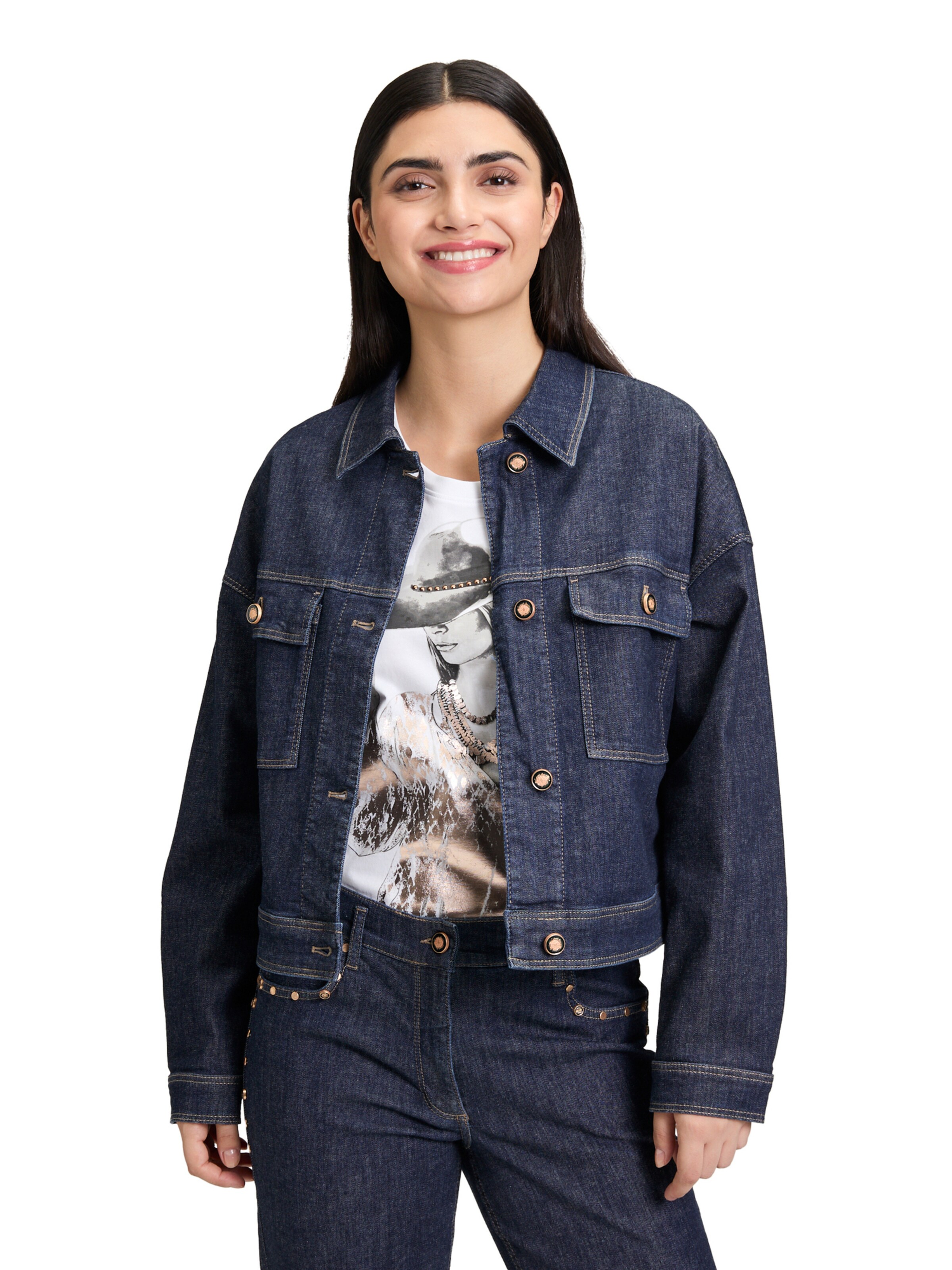 Blazer di Betty Barclay in blu: frontale