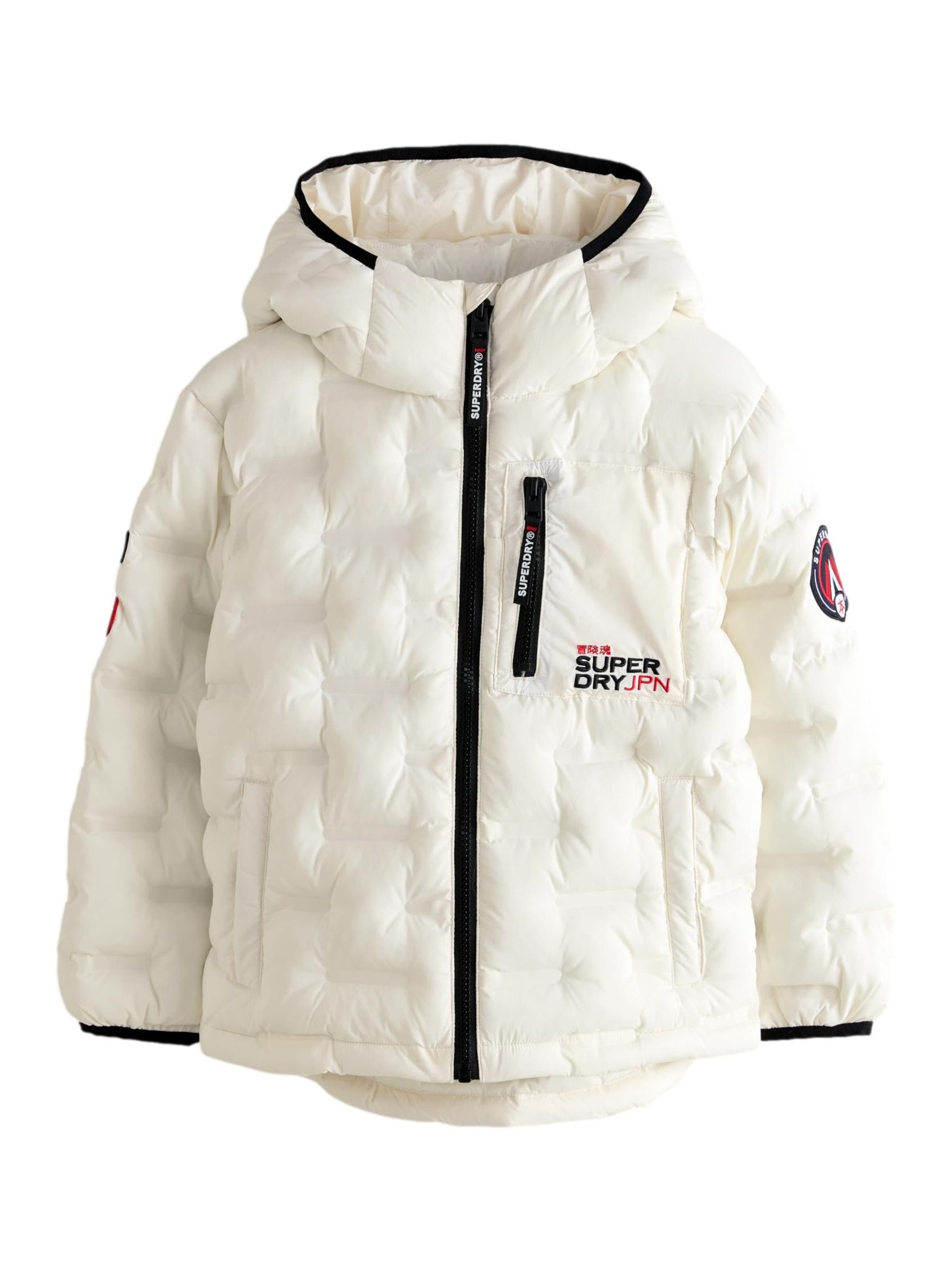 Superdry & Co Winterjas in Wit: voorkant