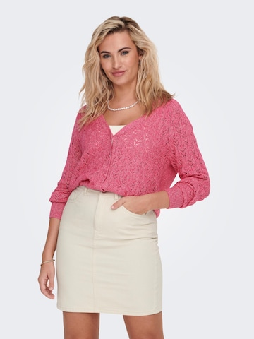 ONLY Knit Cardigan 'Alvi' in Pink