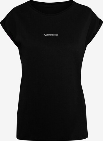 Merchcode Shirt 'WD - Strong As A Woman' in Black: front