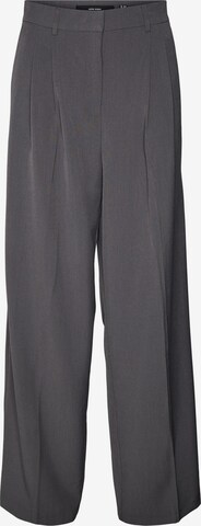 Wide Leg Pantalon à pince 'TROIAN' VERO MODA en gris : devant